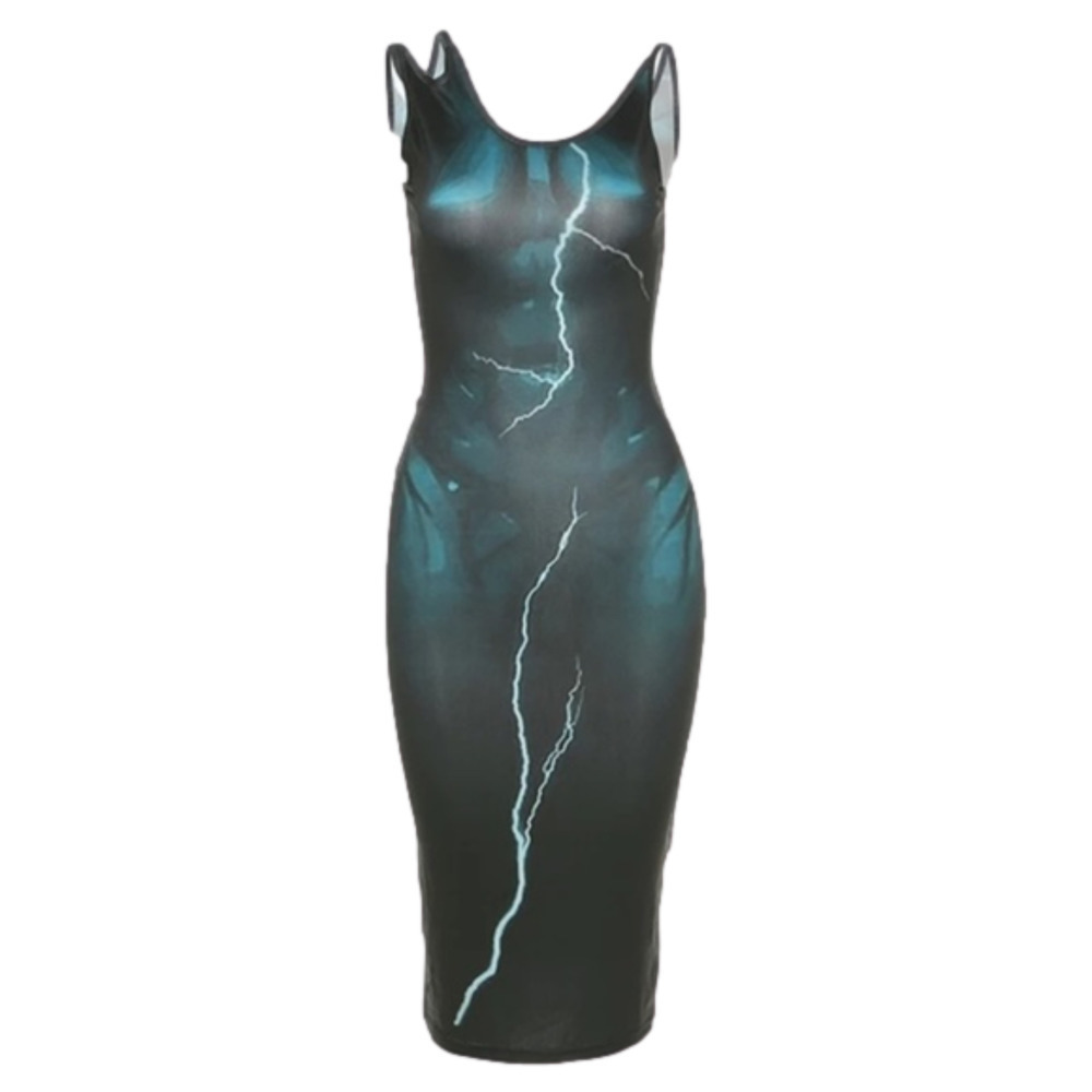 3D XRAY Midi Dress